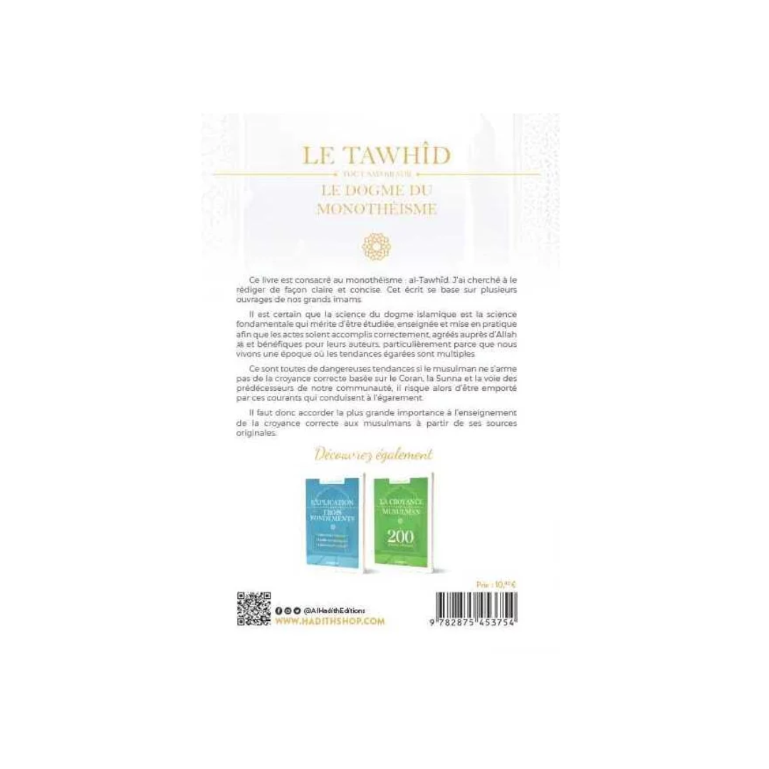 dogme du monotheisme 4eme de couverture