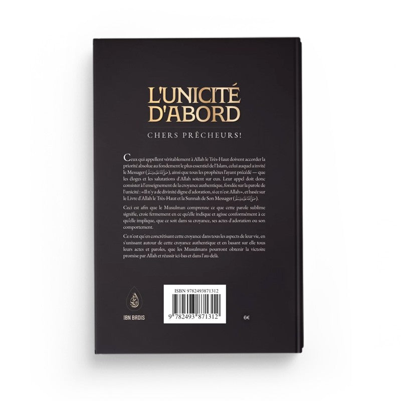 l'unicité d'abord 4eme de couverture