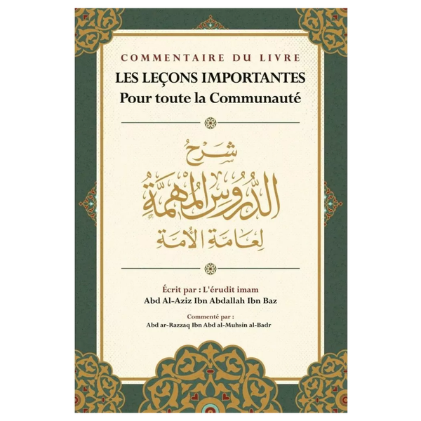 CommentaireduLivreLesleconsimportantespourtoutelacommunaute-EditionsIbnBadisRecto
