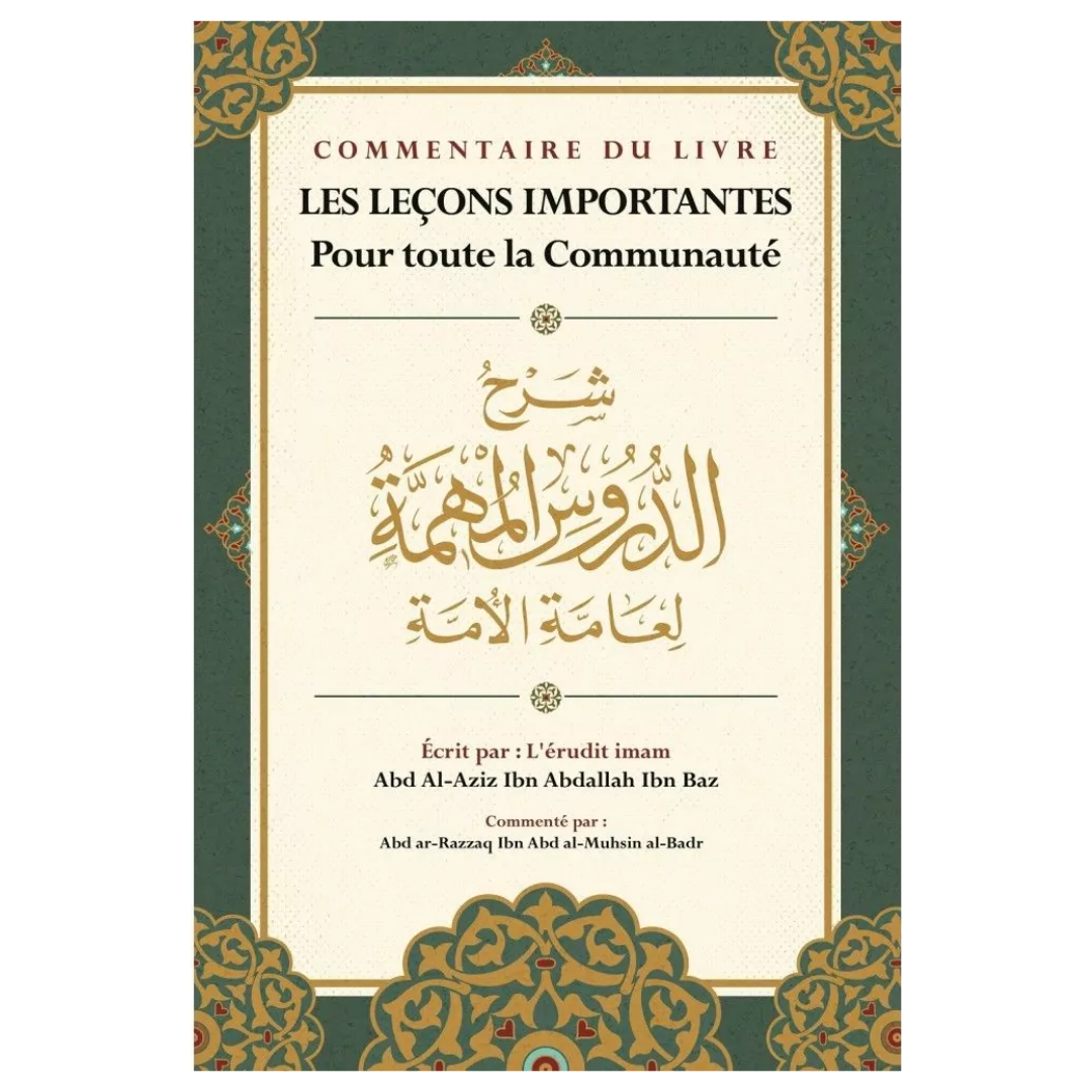 CommentaireduLivreLesleconsimportantespourtoutelacommunaute-EditionsIbnBadisRecto