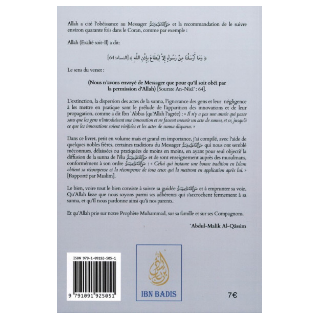 DestraditionsProphetiquesdelaissees_AR-FR_-EditionsIbnBadisVerso