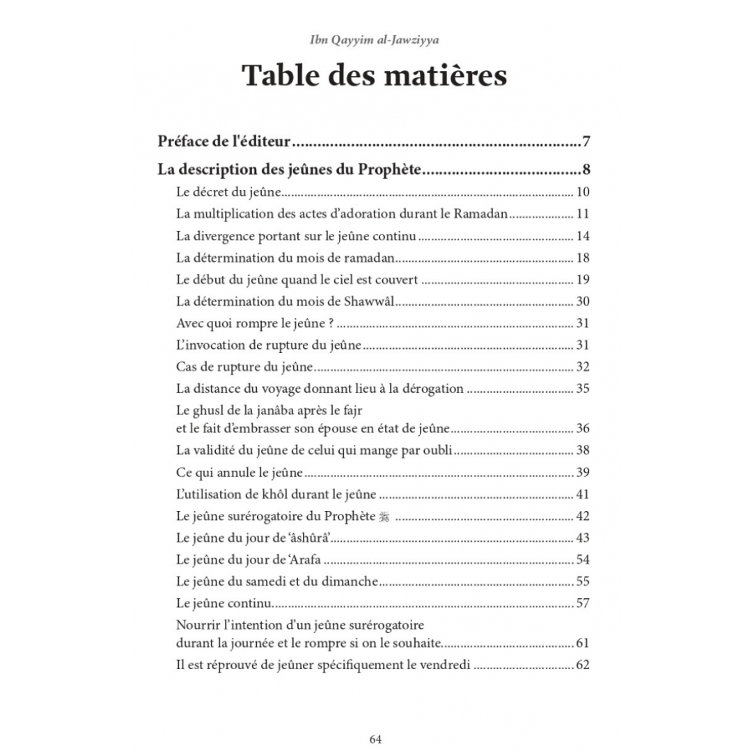 La_description_des_jeunes_du_Prophete_-_ibn_Qayyim_al-Jawziyya_-_al-hadith_Table_des_matieres