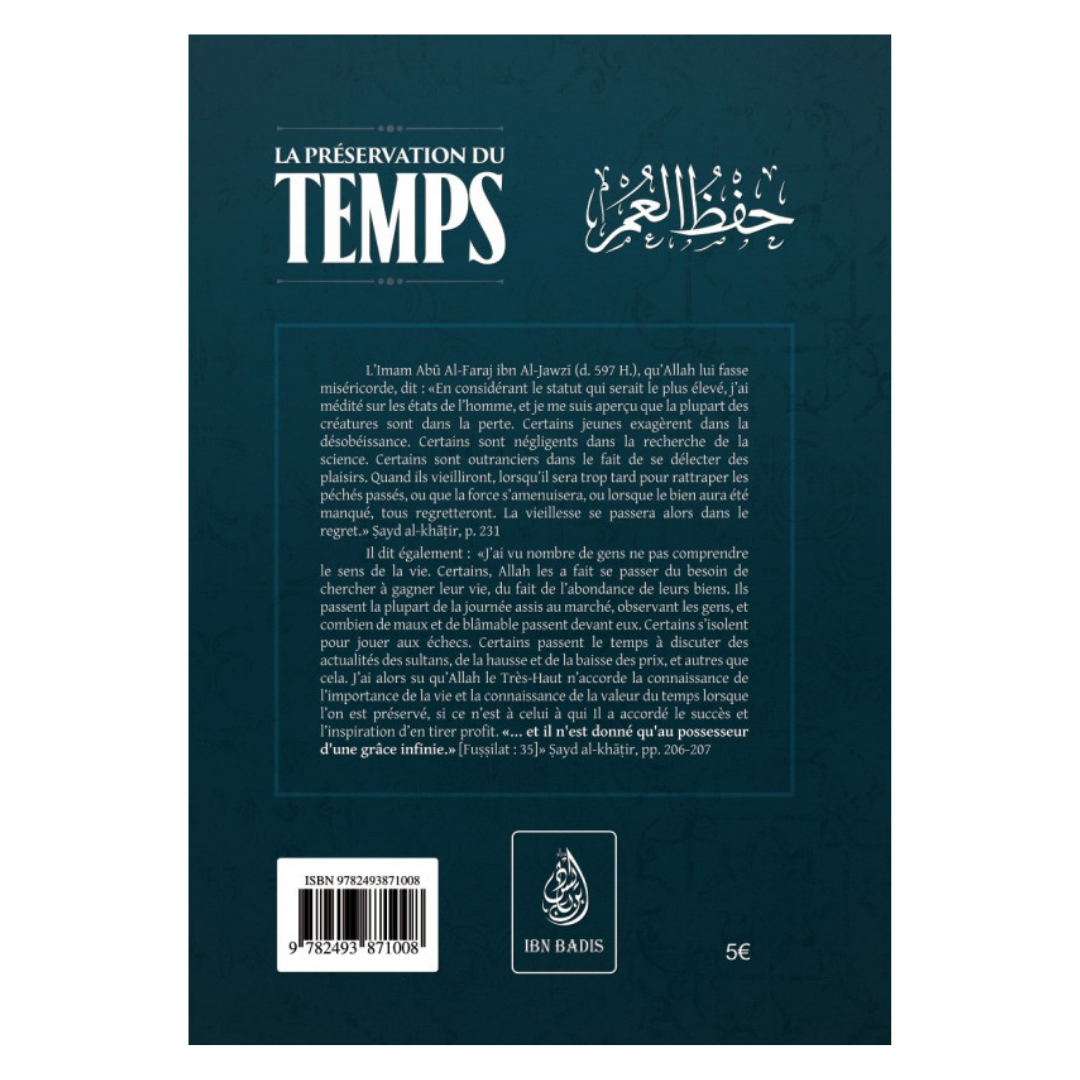 Lapreservationdutemps-Abual-FarajIbnal-Jawzi-EditionsIbnBadisVerso