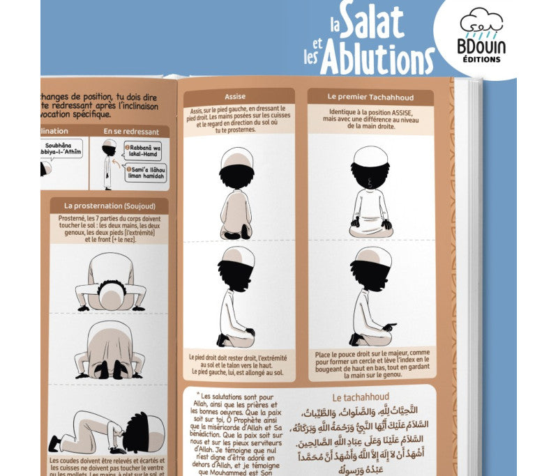 Mini guide illustré : la Salat et les Ablutions - Editions Bdouin